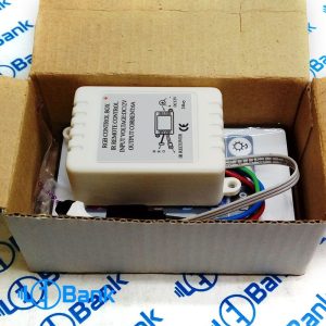 کنترلر ال ای دی rgb قابدار ریموت مادون قرمز 24 کلید ولتاژ ورودی 12 ولت جریان کاری 6 آمپر