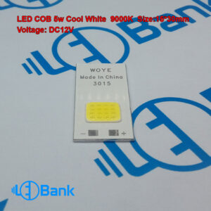 ال ای دی 5 وات زنون سفید سرد ولتاژ ورودی 12 ولت ابعاد پی سی بی 15 در 30 میلیمتر