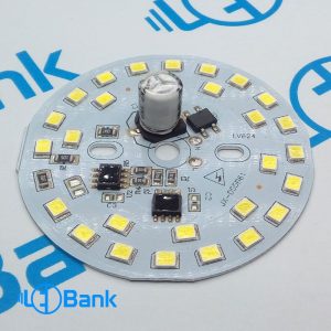ال ای دی 220 ولت سکه ای گرد 15 وات مهتابی قطر 65 میلیمتر خازن دیپ دار بدون سو سو زدن 6000 کلوین