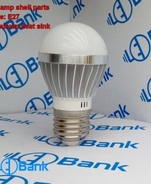 قاب لامپ حبابی ال ای دی 3 وات آلومینیومی همراه با پی سی بی استاندارد