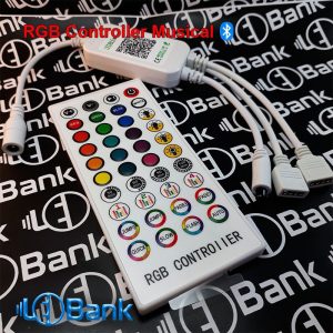 کنترلر ال ای دی rgb موزیکال قابلیت اتصال توسط بلوتوث و ریموت 40 کلید
