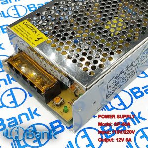 سوئیچینگ فلزی 12 ولت 5 آمپر sun power ولتاژ خروجی: 12 ولت مستقیم