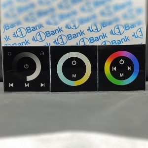 تاچ کنترل ال ای دی rgb توکار دیواری ولتاژ ورودی 12 الی 24 ولت dc