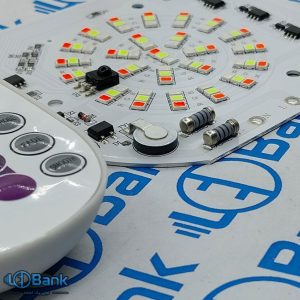 ال ای دی rgb ریموت دار ورودی 220 ولت آنتی شوک دار