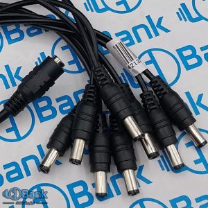 تبدیل کابل آداپتور 1 به 8 ماده به نری سوکت 5.5 میلیمتری