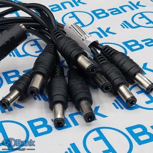 تبدیل کابل آداپتور 1 به 8 ماده به نری سوکت 5.5 میلیمتری