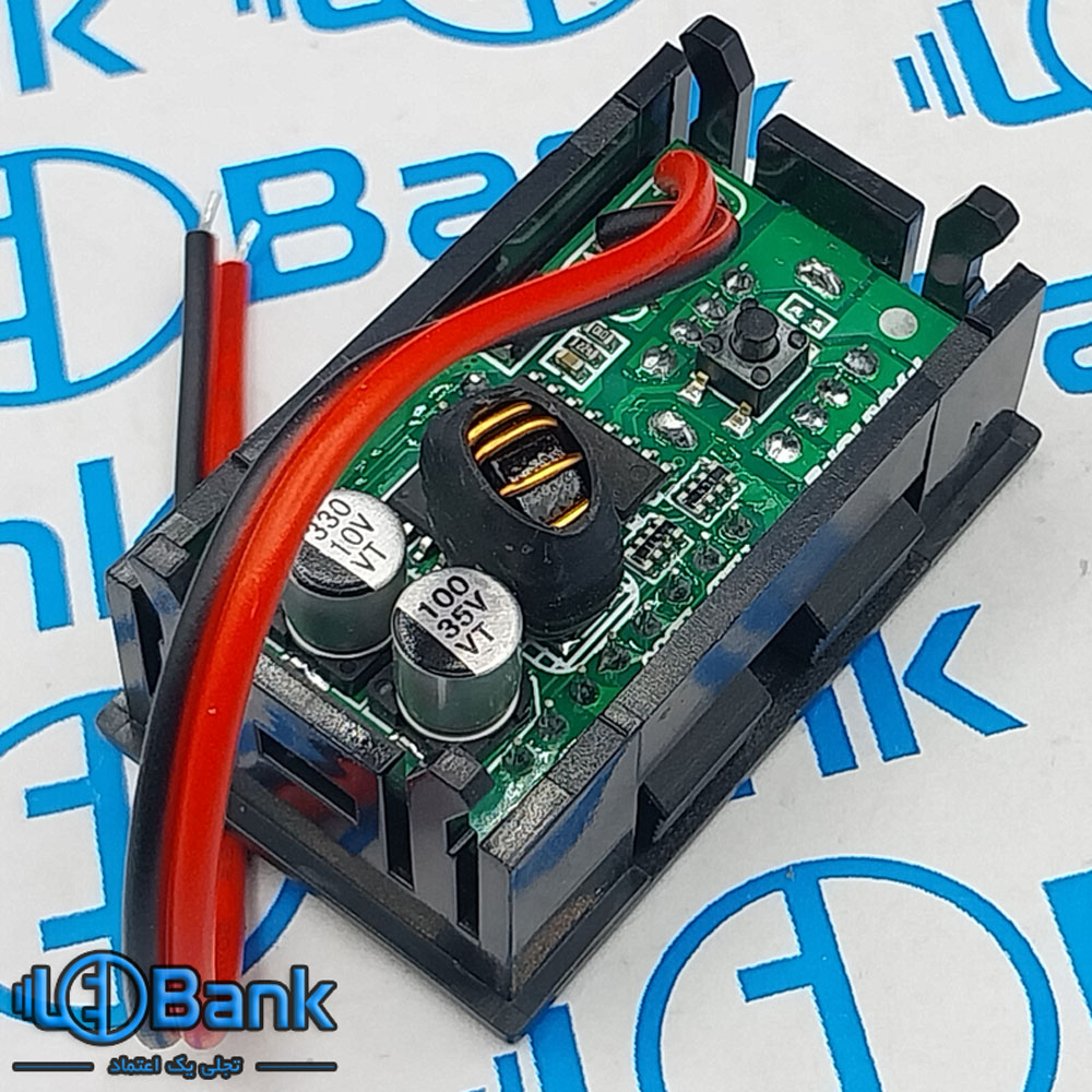 نمایشگر باتری خشک ولتاژ 12 تا 60 ولت با دو خروجی USB