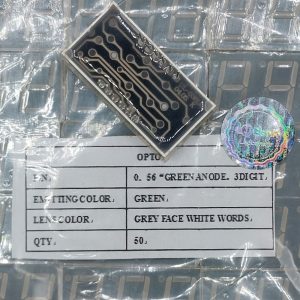 سون سگمنت سبز آند مشترک سه دیجیت 0.56 اینچ 37.6x19 میلیمتر