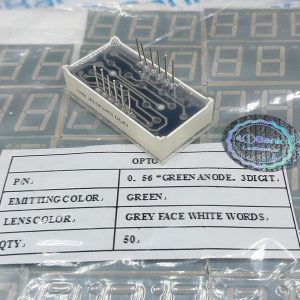 سون سگمنت سبز آند مشترک سه دیجیت 0.56 اینچ 37.6x19 میلیمتر