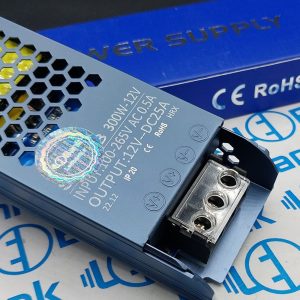 پاور سوئیچینگ لاینر باریک ورودی ac خروجی dc12v 25a