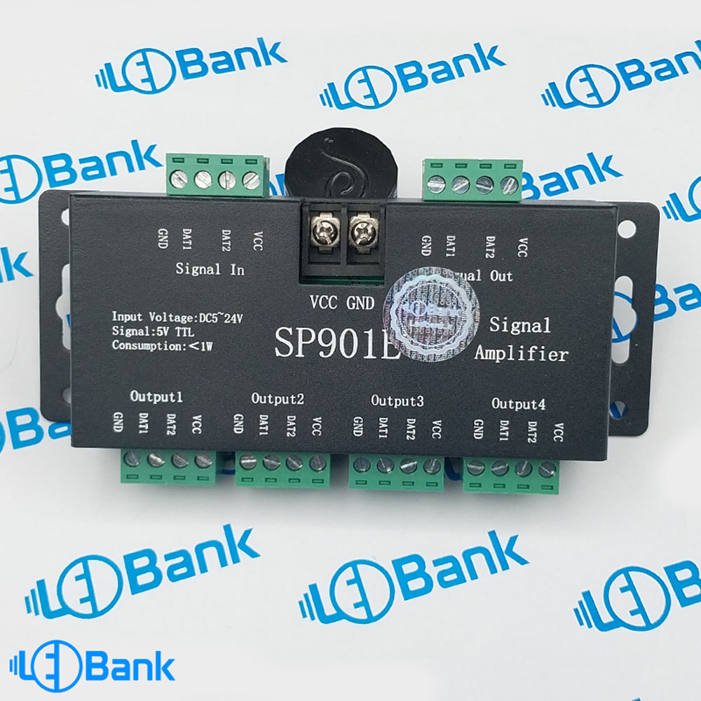 آمپلی فایر سیگنال برای led آدرس پذیر sp901e ولتاژ ورودی 5 الی 24 ولت