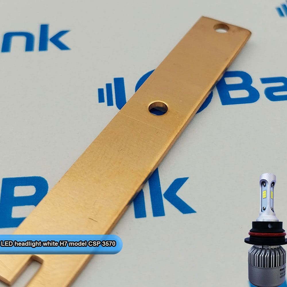 ال ای دی csp هدلایت مهتاب سایز h7 مدل 3570 توان 15 الی 20 وات پی سی بی مس
