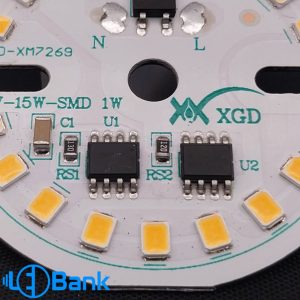 ال ای دی 15 وات آفتابی 220 ولت قطر 49 میلیمتر برند xgd