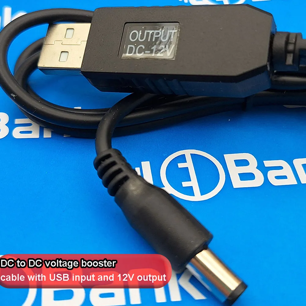 کابل رگولاتور افزاینده ولتاژ DC به DC دارای ورودی USB و خروجی 12V