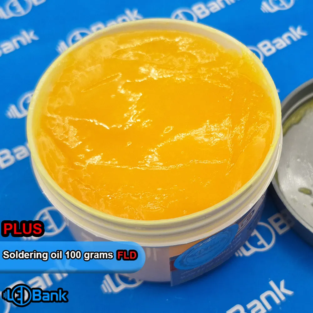 روغن لحیم FLD مدل پلاس 100 گرمی کاملا شفاف مواد اولیه با کیفیت قلع پذیری بالا