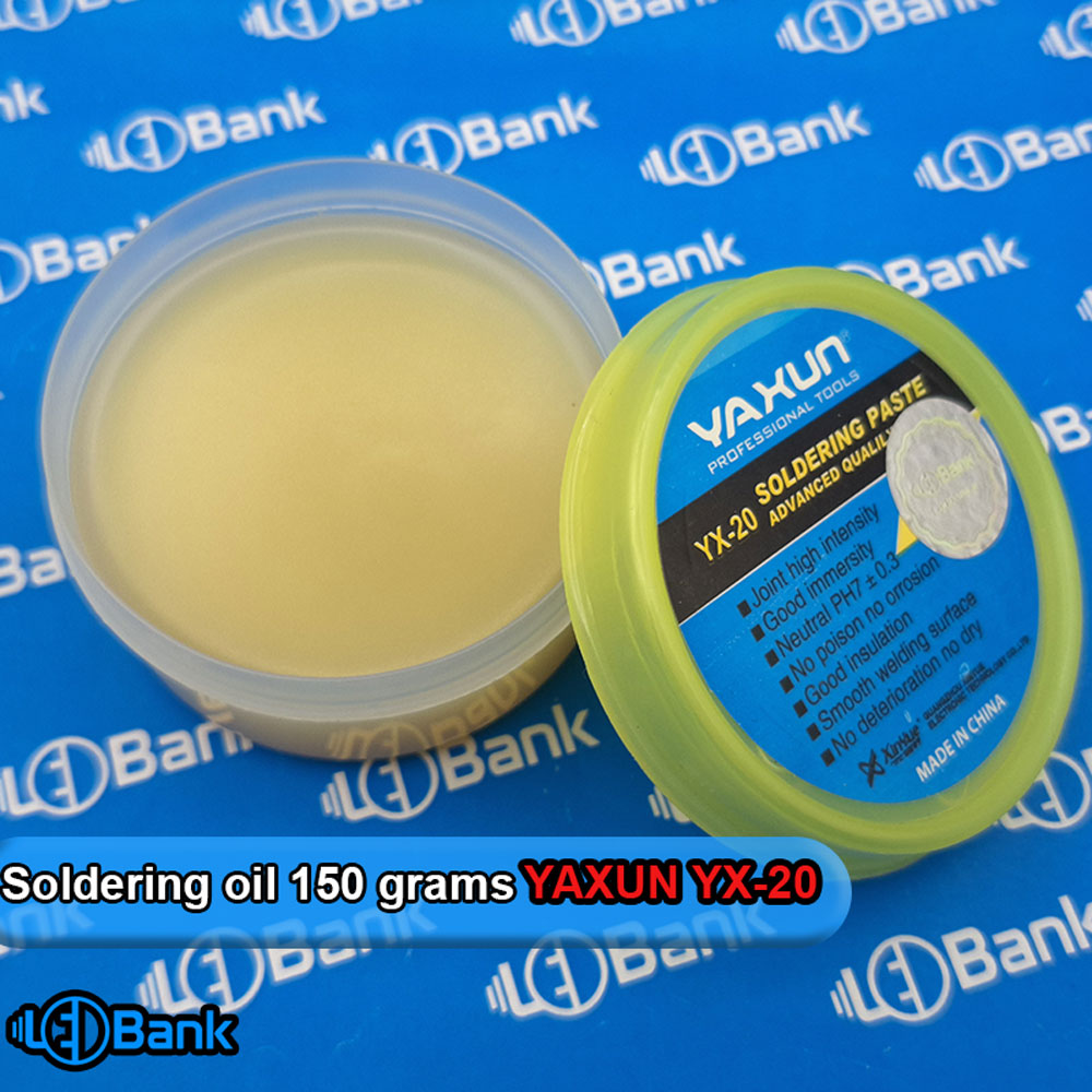 روغن لحیم 150 گرمی برند یاکسون مدل YAXUN YX-20 جذب بالا ضد اکسید
