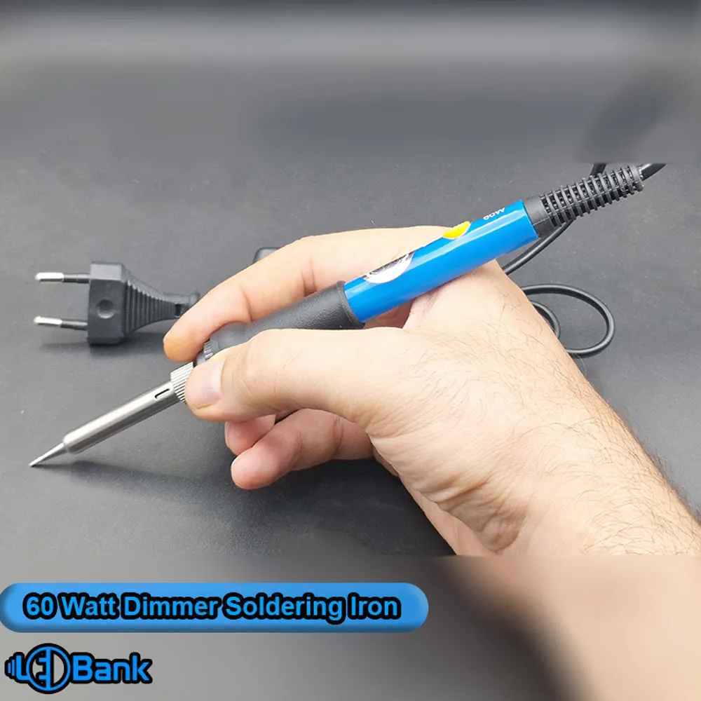 دستگاه هویه لحیم کاری 60 وات مدل دیمر دار با کلید قطع و وصل