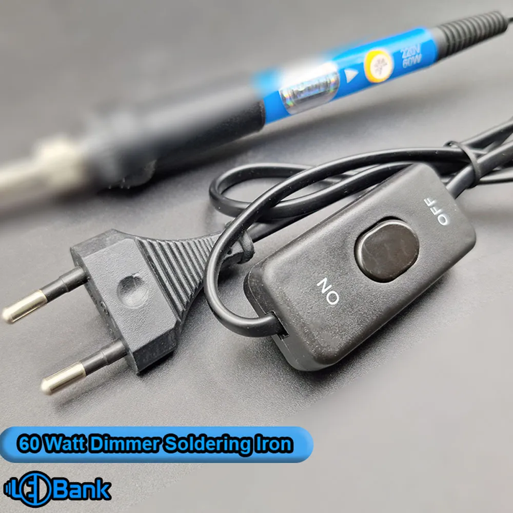 دستگاه هویه لحیم کاری 60 وات مدل دیمر دار با کلید قطع و وصل