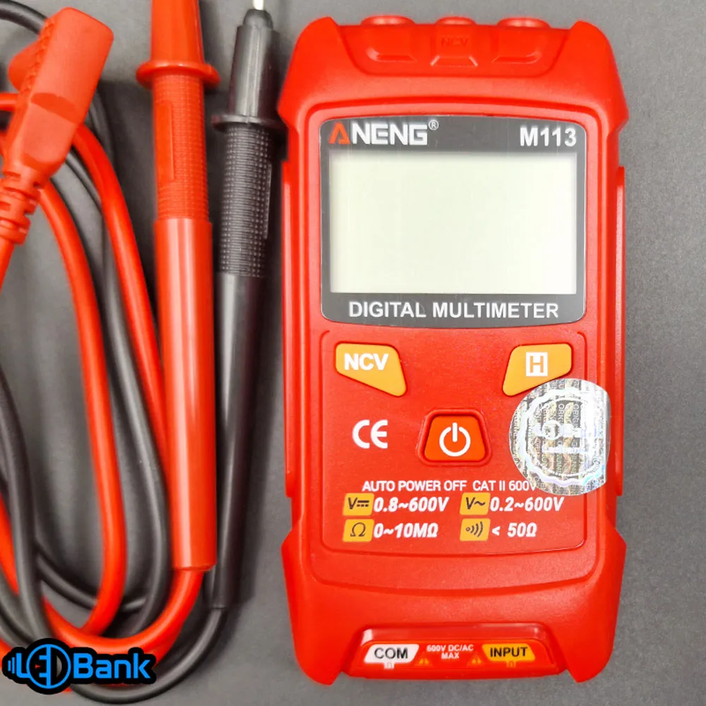 مولتی متر ANENG دیجیتال مدل M113 آزمایش خودکار ولتاژ AC و DC و خارن و مقاومت و ..