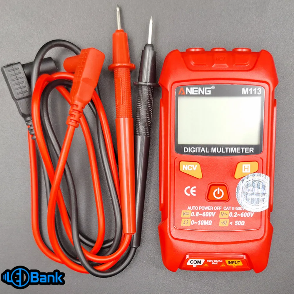 مولتی متر ANENG دیجیتال مدل M113 آزمایش خودکار ولتاژ AC و DC و خارن و مقاومت و ..