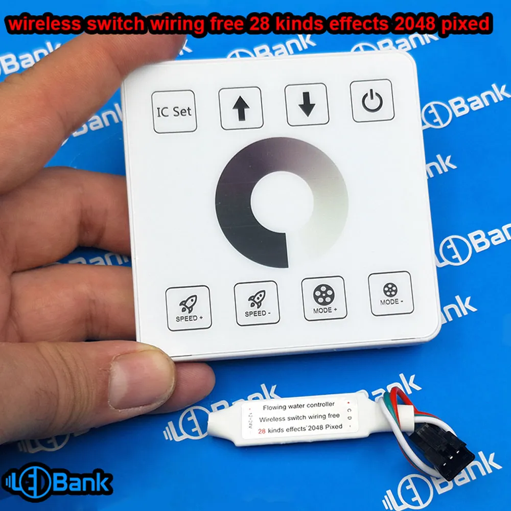 کنترل مخصوص led رونده تک رنگ ریموت دیواری تاچ پنل
