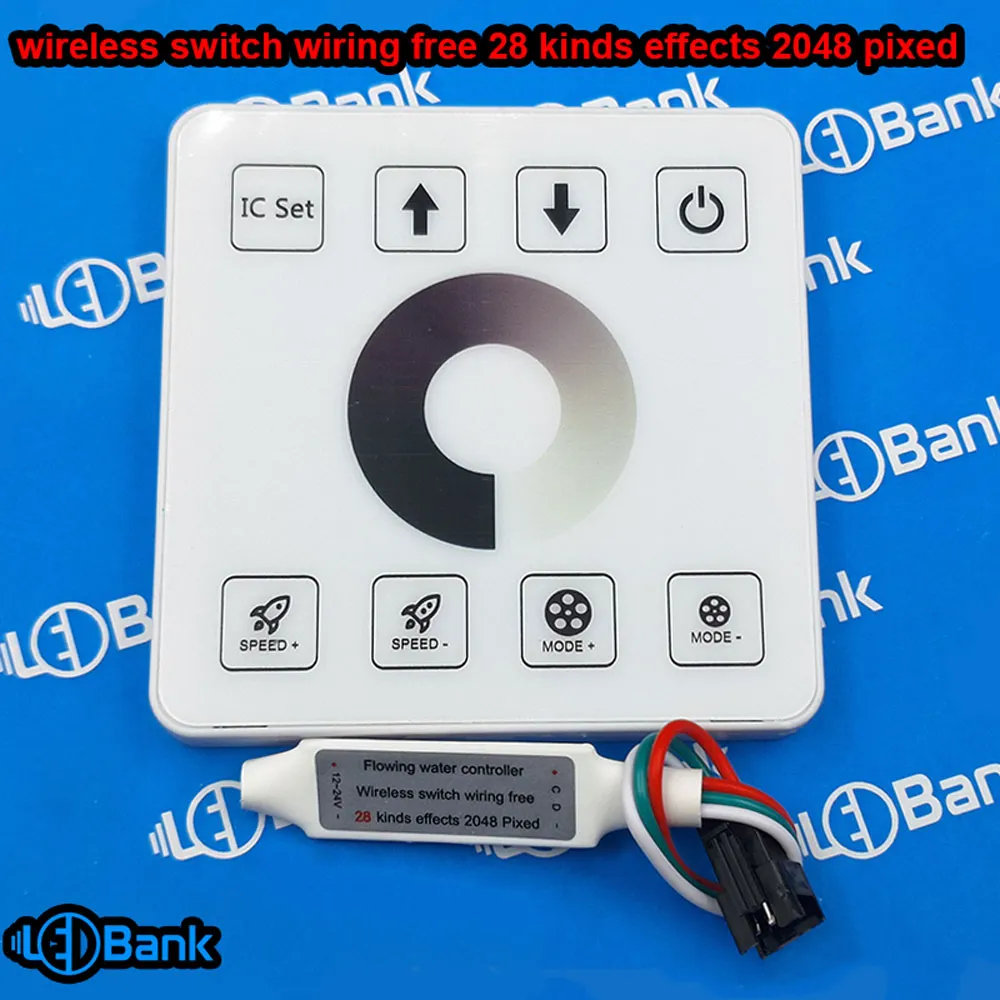 کنترل مخصوص led رونده تک رنگ ریموت دیواری تاچ پنل