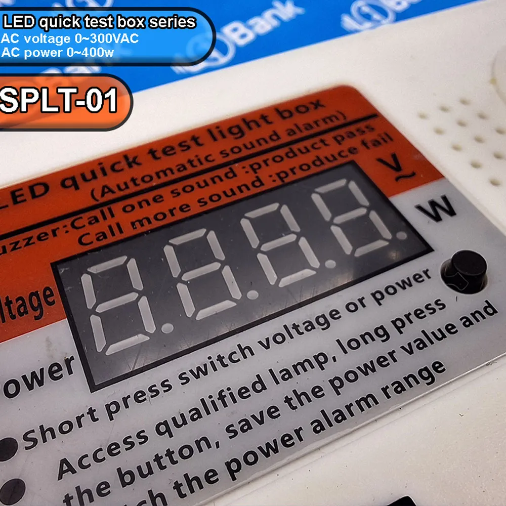 دستگاه تست سریع لامپ led با نمایشگر ورودی 220 ولت مدل SPLT-01