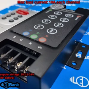 کنترل ال ای دی rgb برد بلند ریموت rf ولتاژ dc جریان 30 آمپر