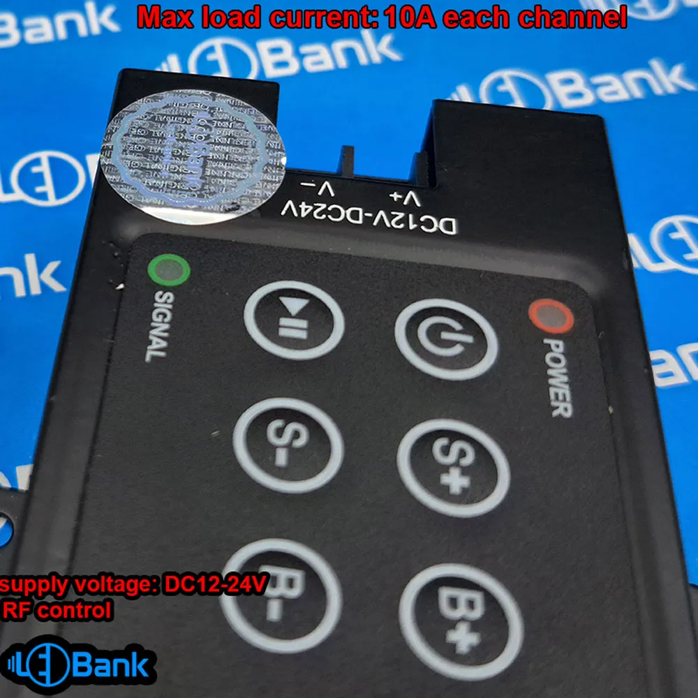 کنترل ال ای دی rgb برد بلند ریموت rf ولتاژ dc جریان 30 آمپر
