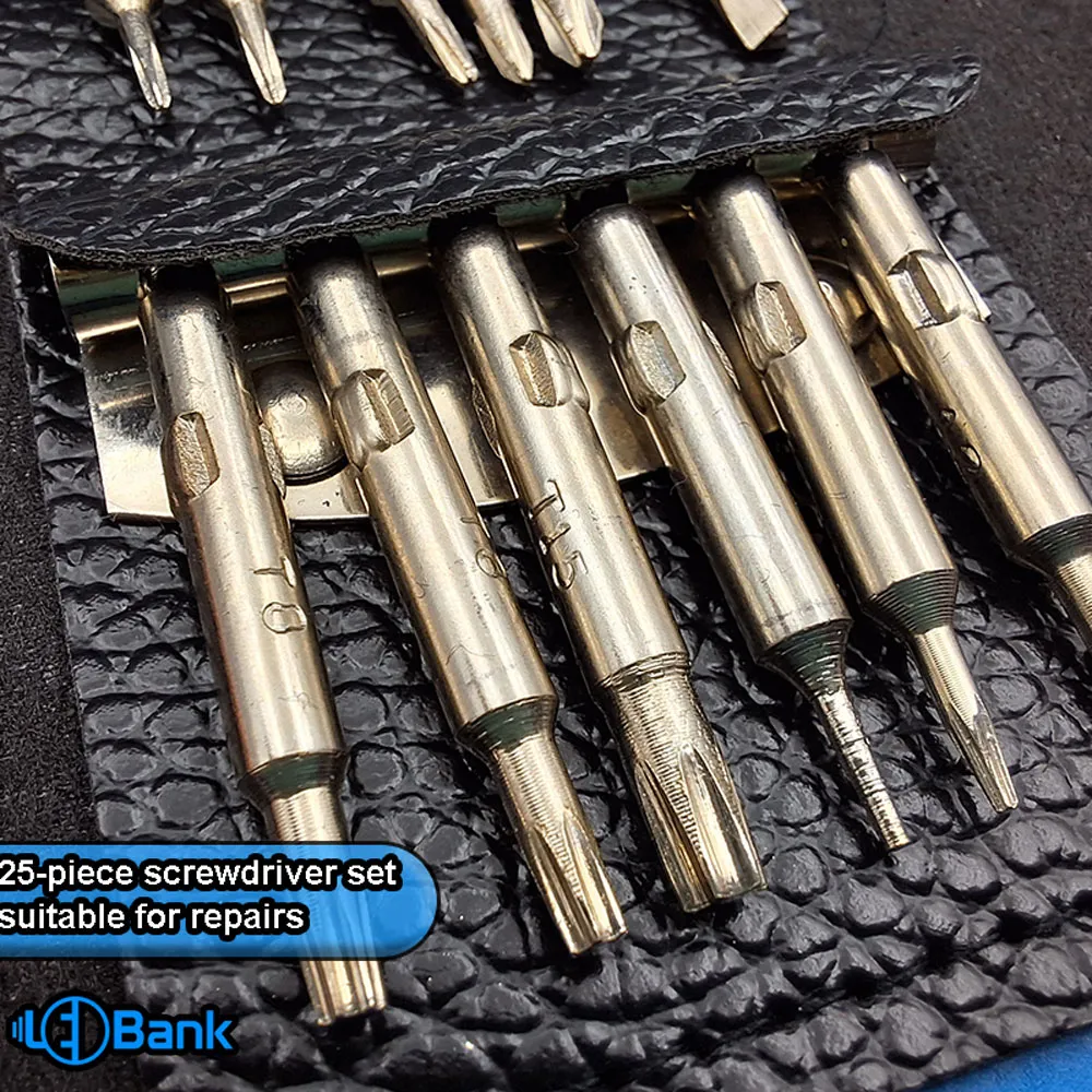 ست پیچ گوشتی (جواهرسازی) جنس فولاد کروم - وانادیوم 25 عددی