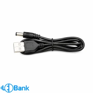 کابل تبدیل USB به کانکتور نری 5.5 میلیمتری – طول 120 سانتی‌متر مناسب تغذیه دستگاه‌های ۵ ولت