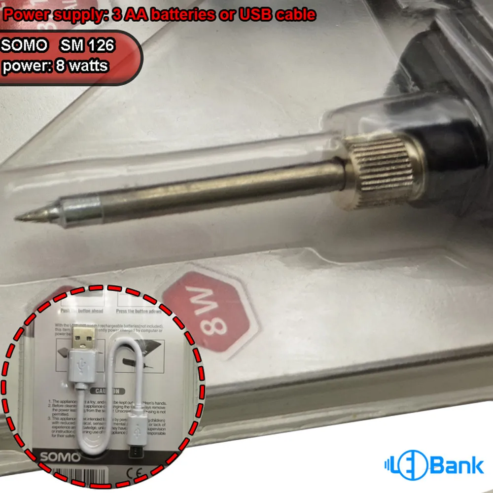 دستگاه هویه سومو مدل SM126 توان 8 وات تغذیه باطری و یا کابل میکرو USB