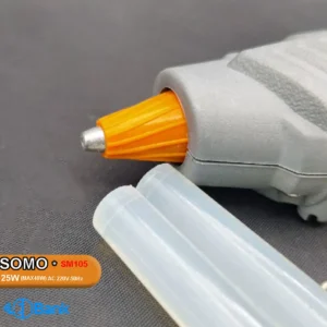 چسب تفنگی سو مو اصل مدل somo sm105 سایز چسب بزرگ قطر 10mm