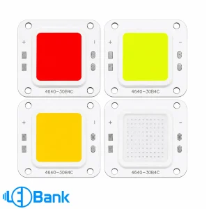 ماژول LED COB 40-60 وات 12-14 ولت مدل 30B4C نمای جلو تک رنگ