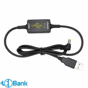 کابل رگولاتور افزاینده USB به ۹ ولت ۵۰۰mA – مناسب مودم، روتر و تجهیزات پزشکی قابل حمل